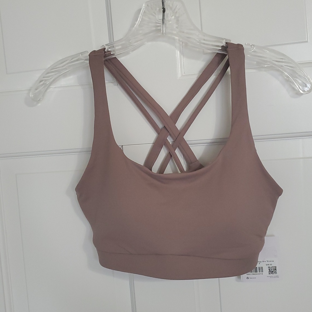 NWT Lululemon Evolve Energy Bra Sz S Ash Rose